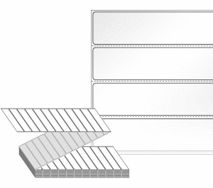 100 x 25 (mm) ZL10025LG 흰색 아트 광택지 [6,000라벨/Box]