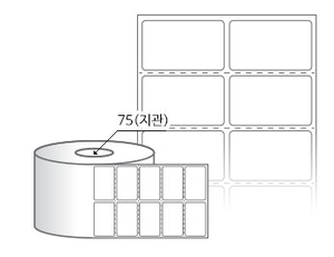 RL045027DT 라벨크기: 45 x 27 (mm) , 지관: 75mm [8,000라벨/Roll]