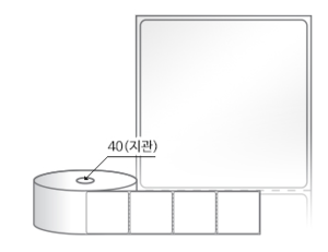 RS6061LG(아트지) 라벨크기: 60 x 61 (mm) , 지관: 40mm [1,000라벨/Roll]
